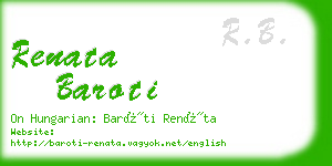 renata baroti business card